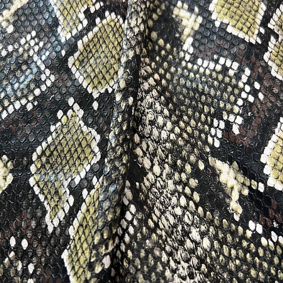 New Commando Faux Leather Animal Leggings Women's Olive Snake Print XS - Picture 13 of 14